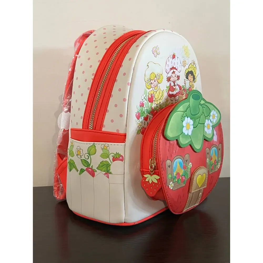 Loungefly Strawberry Shortcake Scented Mini Backpack Wallet Set